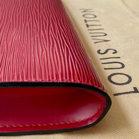 PRICE DROP! ❤️ Authentic Louis Vuitton Red Epi Leather Pochette Clutch - Picture 10 of 15